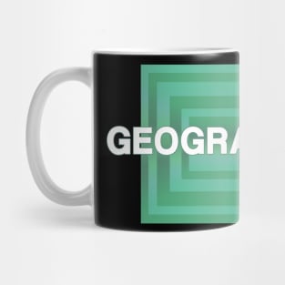 Geography Subject typographic designed Mug